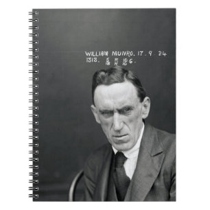 Caderno Espiral Vintage Thef Criminal Mug Shot
