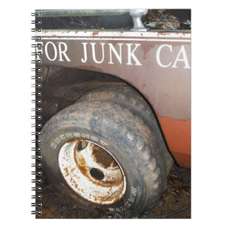Caderno Espiral Vintage Tow Truck em dinheiro para cartaz de lixo