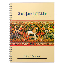 Caderno Espiral Vintage Unicorn
