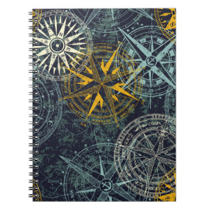 Caderno Espiral Vintage vintage, vintage, da rede de energia eólic