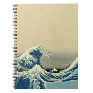 Caderno Espiral Vintage Waves Sea Boat