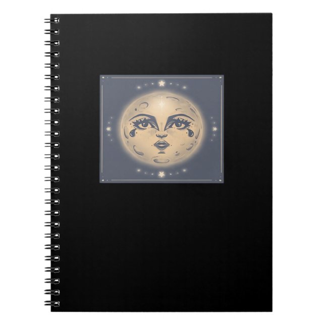 Caderno Espiral Vintage Whimsigoth Moon (Frente)