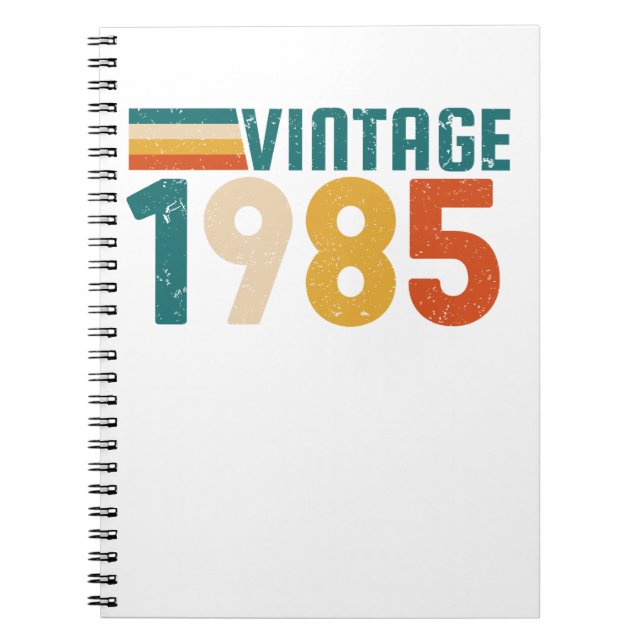 CADERNO ESPIRAL VINTAGEM 1985 (Frente)
