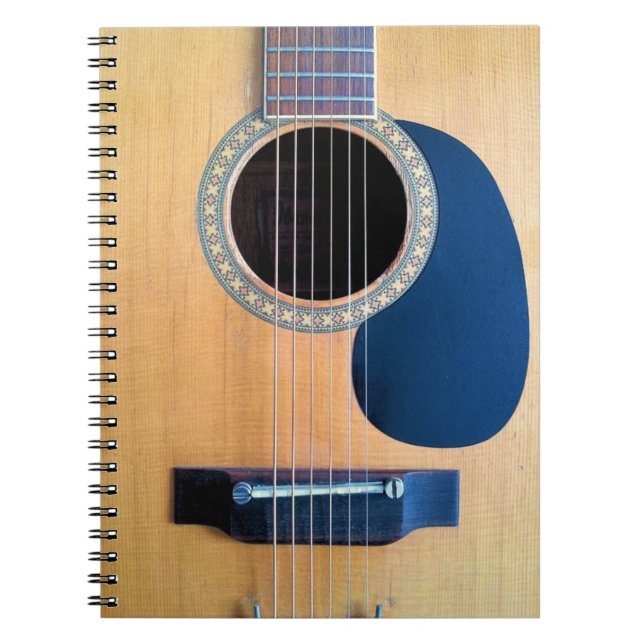 Caderno Espiral Violão acústico travado (Frente)