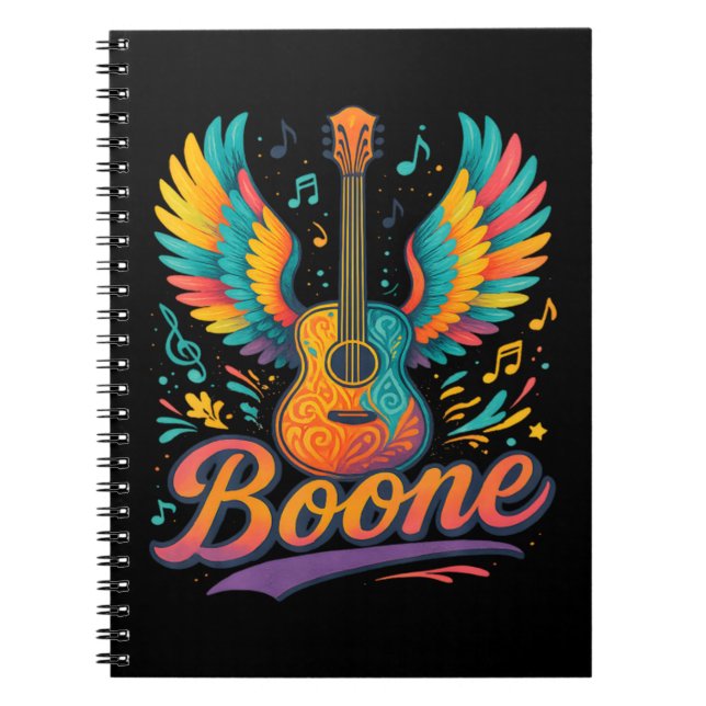 Caderno Espiral Violão Boone (Frente)
