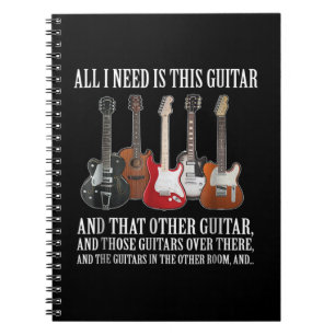 Caderno Espiral Violão   Tudo Que Preciso É De Um Violão Qualquer 