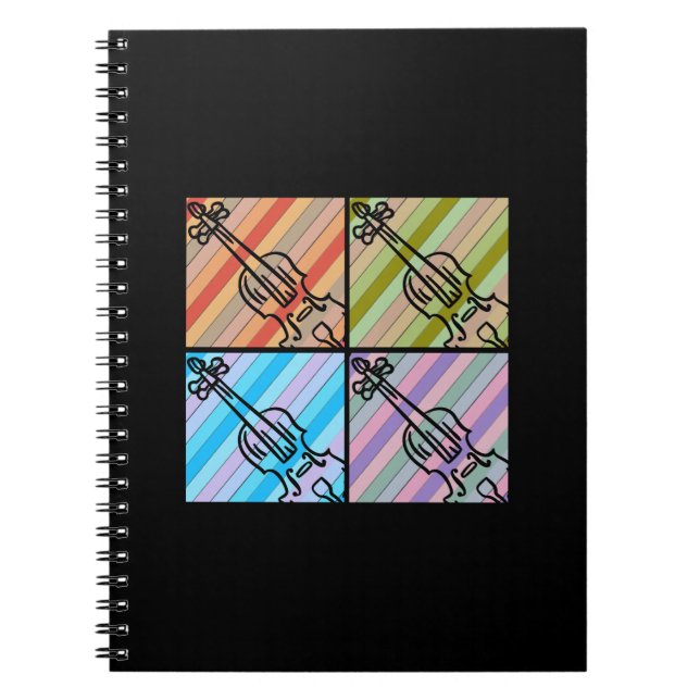 Caderno Espiral Violin Retro (Frente)