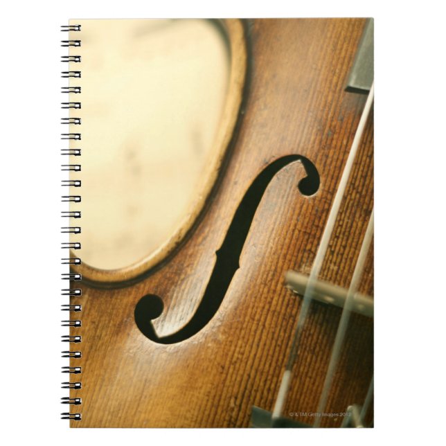 Caderno Espiral Violino detalhado (Frente)