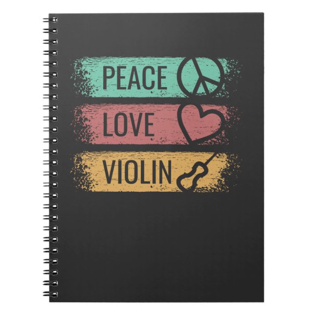 Caderno Espiral Violino Fiddle (Frente)