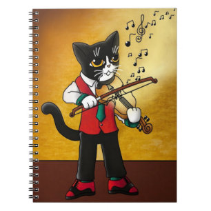 Caderno Espiral Violino Music Cat