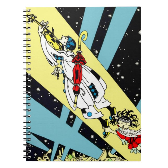 Caderno Espiral Viperetta voa até a lua (Frente)