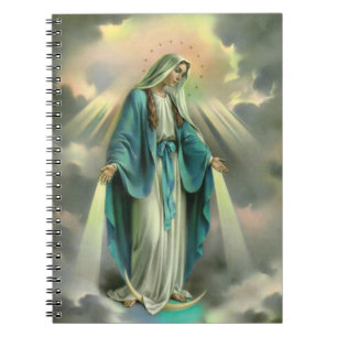 Caderno Espiral Virgem Abençoada Maria