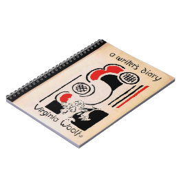 Caderno Espiral Virginia Woolf Vanessa Bell Cobrir Diário de Escri