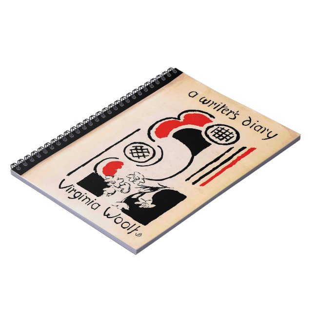 Caderno Espiral Virginia Woolf Vanessa Bell Cobrir Diário de Escri (Left Side)