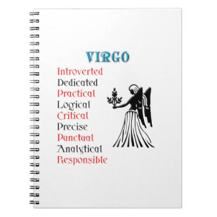 Caderno Espiral Virgo Horoscope Sinal Zodiodato