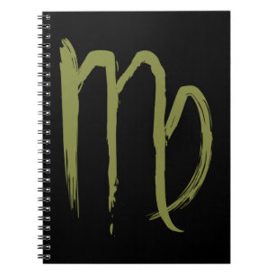 Caderno Espiral VIRGO Zodíaco Aniversário Agosto Setembro Astrolog