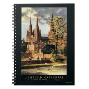 Caderno Espiral Visão da Catedral de Lichfield
