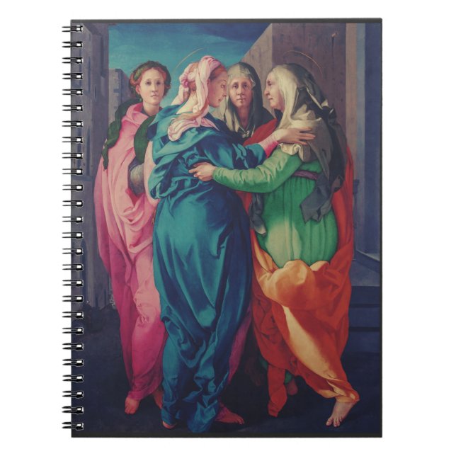 Caderno Espiral Visitação de Virgem por Pontormo (Frente)