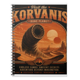 Caderno Espiral Visite Korvanis – Antiga Estação de Viagens do Pla