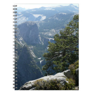 Caderno Espiral Vista da Montanha Yosemite no Parque Nacional de Y