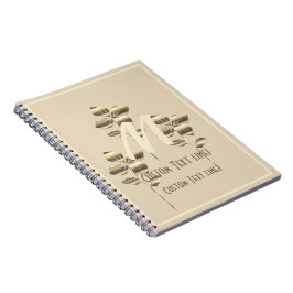 Caderno Espiral Vista de Feriado Dourado Retroativo