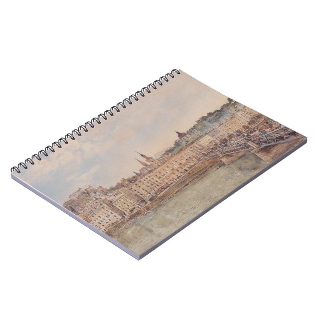Caderno Espiral Vista de Salzburgo (por Rudolf von Alt) (Left Side)