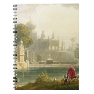 Caderno Espiral Vista de Sassoor no Deccan, do volume II de '