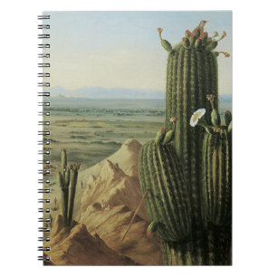 Caderno Espiral Vista do Monte Maricopa Perto do Rio Gila por Prat