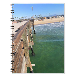 Caderno Espiral Vista do Pier, Newport Beach, Califórnia