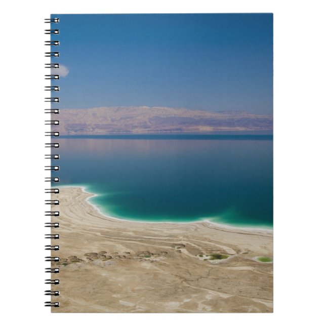 Caderno Espiral Vista elevada do Mar Morto (Frente)