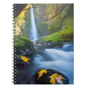 Caderno Espiral Vista panorâmica vertical das Tunnel Falls