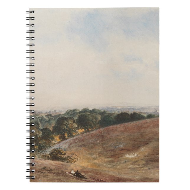 Caderno Espiral Vista sobre South Downs - John Martin (Frente)