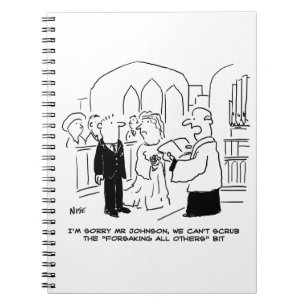 Caderno Espiral Vítimas do Serviço da Igreja de Casamento não pode