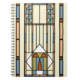 Caderno Espiral Vitral do art deco