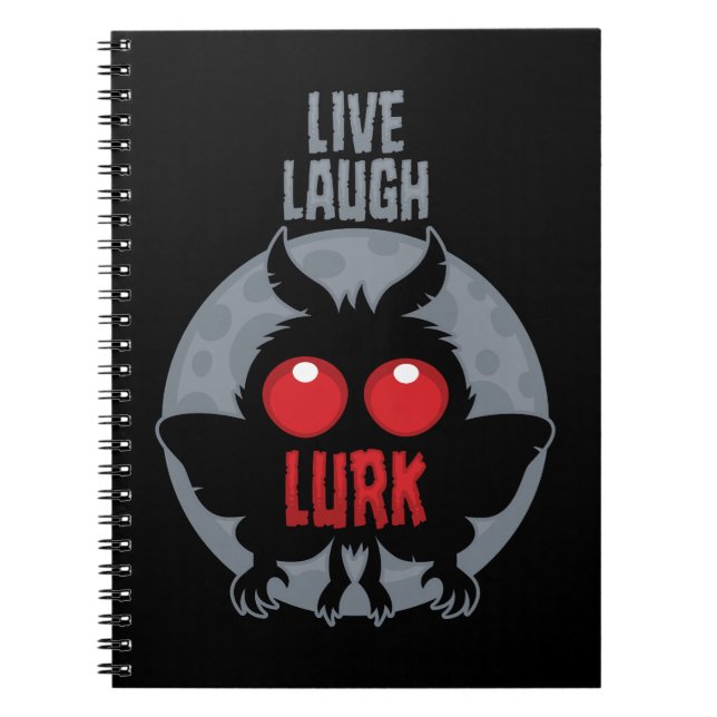 Caderno Espiral Viva Ria Escondido Mothman Críptido (Frente)