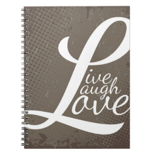 CADERNO ESPIRAL VIVE O AMOR DO RISO