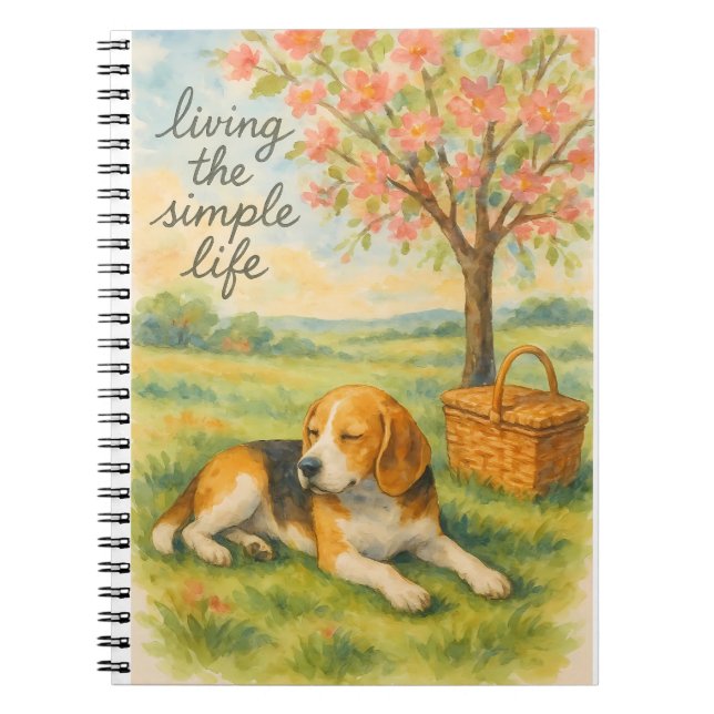 Caderno Espiral Vivendo a Vida Simples (Frente)