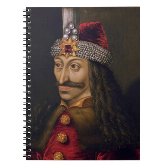 Caderno Espiral Vlad Tepes Dracula Impaler Voivode da Wallachia (Frente)