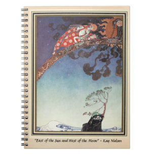 Caderno Espiral Voaram para longe do Castelo Kay Nielsen