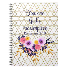 Caderno Espiral Você é a Bíblia de Deus Verse