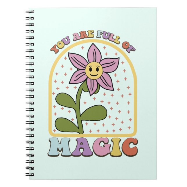 Caderno Espiral Você é Cheio de Mágica: Um Notebook (Frente)