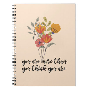 Caderno Espiral Você É Mais Do Que Acha Que É