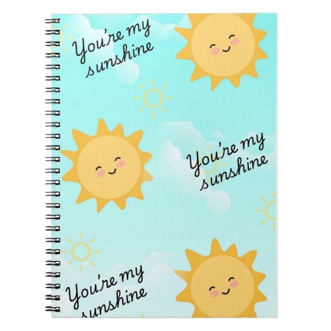 Caderno Espiral Você é meu Sol (Frente)