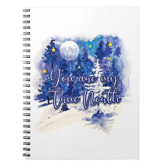 Caderno Espiral Você É Meu Verdadeiro Norte (Frente)