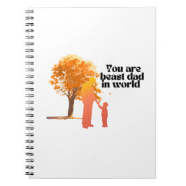 Caderno Espiral Você é o melhor Pai do mundo - Typo de coração