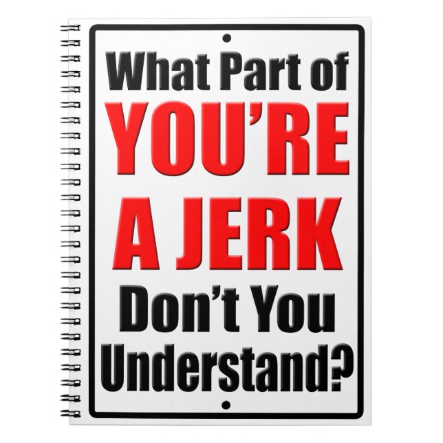 Caderno Espiral Você é um idiota (Frente)