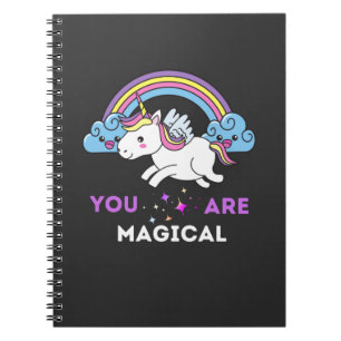 Caderno Espiral Você É Um Unicórnio Mágico