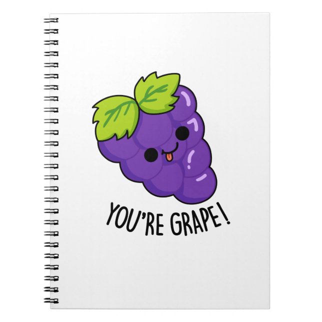 Caderno Espiral Você é uma Piada de Fruta Uva (Frente)