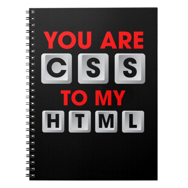 Caderno Espiral Você está CSS para o meu HTML (Frente)