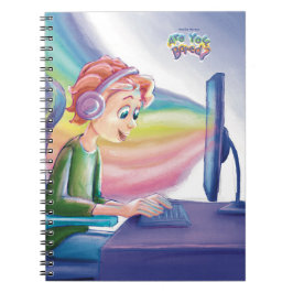 Caderno Espiral Você está entediado? Mesa de jogador colorida